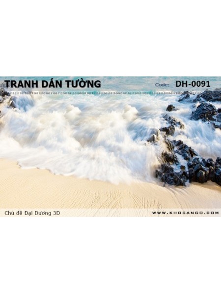 Tranh dán tường Đại Dương 3D DH-0091 Tranh dán tường Đại Dương 3D DH-0091