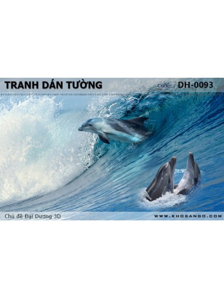 Tranh dán tường Đại Dương 3D DH-0093 Tranh dán tường Đại Dương 3D DH-0093