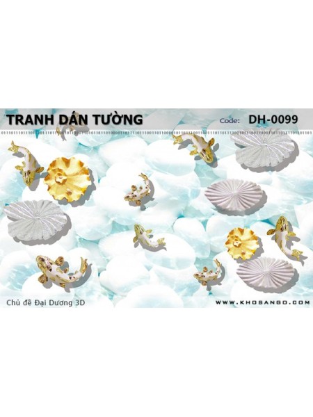 Tranh dán tường Đại Dương 3D DH-0099 Tranh dán tường Đại Dương 3D DH-0099