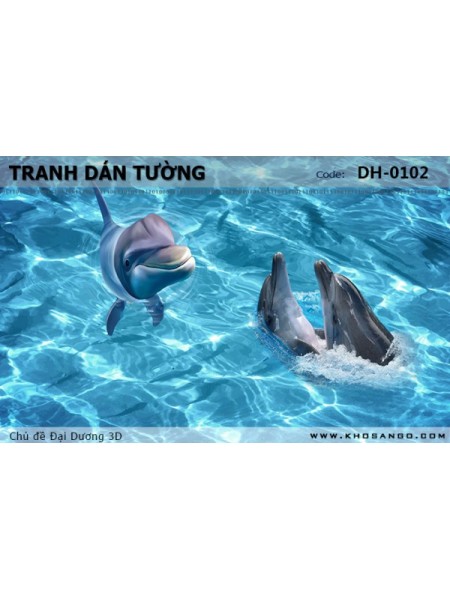 Tranh dán tường Đại Dương 3D DH-0102 Tranh dán tường Đại Dương 3D DH-0102