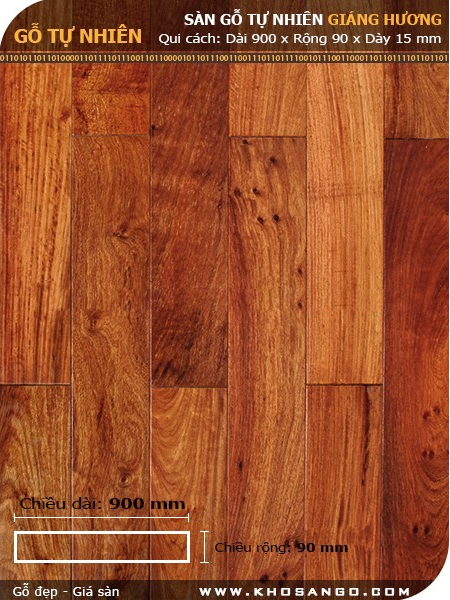 Sàn gỗ Hương 900mm Sàn gỗ Hương 900mm