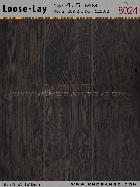 Sàn nhựa Loose-Lay 8024 Sàn nhựa Loose-Lay 8024