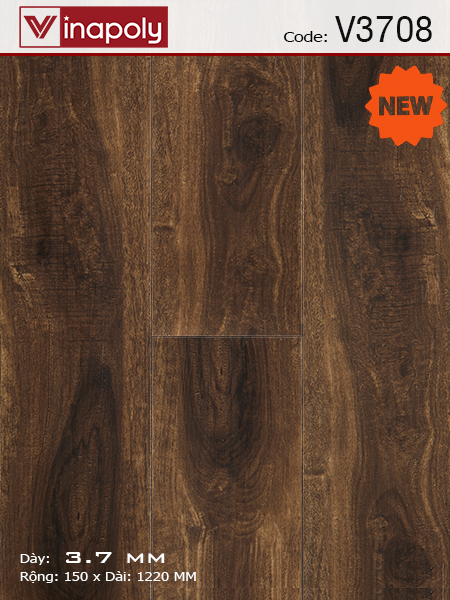 Sàn nhựa Vinapoly SPC V3708 Sàn nhựa Vinapoly SPC V3708