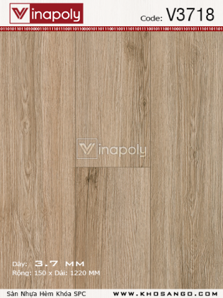 Sàn nhựa Vinapoly SPC V3718 Sàn nhựa Vinapoly SPC V3718