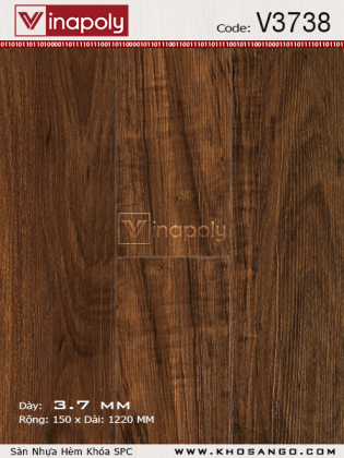 Sàn nhựa Vinapoly SPC V3738 Sàn nhựa Vinapoly SPC V3738