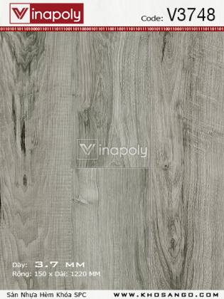Sàn nhựa Vinapoly SPC V3748 Sàn nhựa Vinapoly SPC V3748