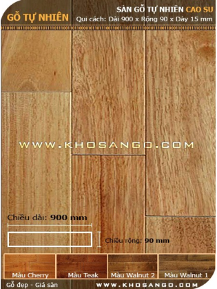 Sàn gỗ cao su 900mm Sàn gỗ cao su 900mm