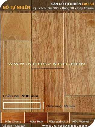 Sàn gỗ cao su 900mm