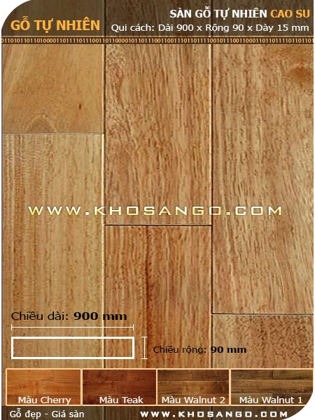 Sàn gỗ cao su 900mm Sàn gỗ cao su 900mm