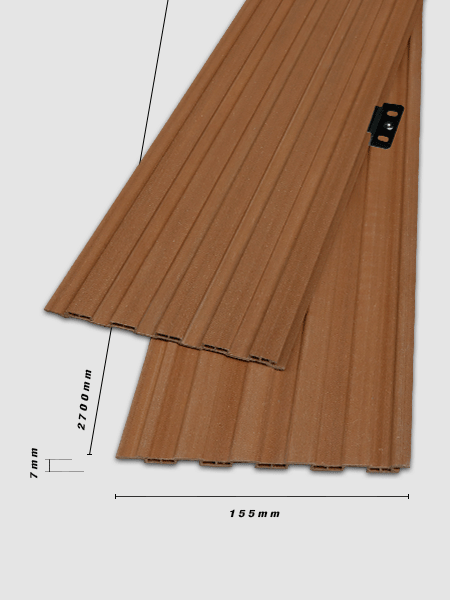 Tấm ốp trần và ốp tường 3K WPC W155x7 - Wood Tấm ốp trần và ốp tường 3K WPC W155x7 - Wood