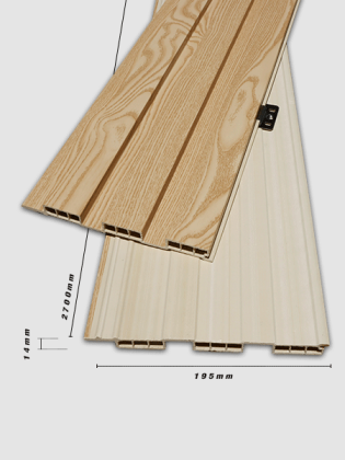 Tấm ốp trần và ốp tường 3K WPC 195x14 - OAK Tấm ốp trần và ốp tường 3K WPC 195x14 - OAK