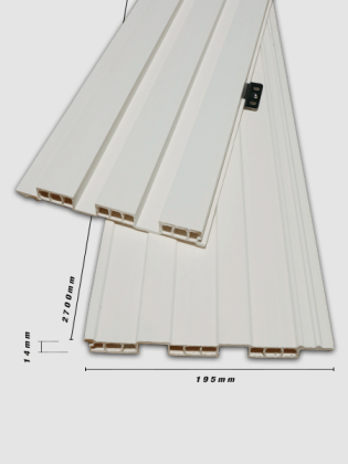 Tấm ốp trần và ốp tường 3K WPC 195x14 - White Tấm ốp trần và ốp tường 3K WPC 195x14 - White