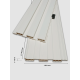 Tấm ốp trần và ốp tường 3K WPC 195x14 - White