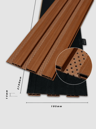 Tấm ốp trần và ốp tường 3K WPC 195x14 - Wood - AS Tấm ốp trần và ốp tường 3K WPC 195x14 - Wood - AS