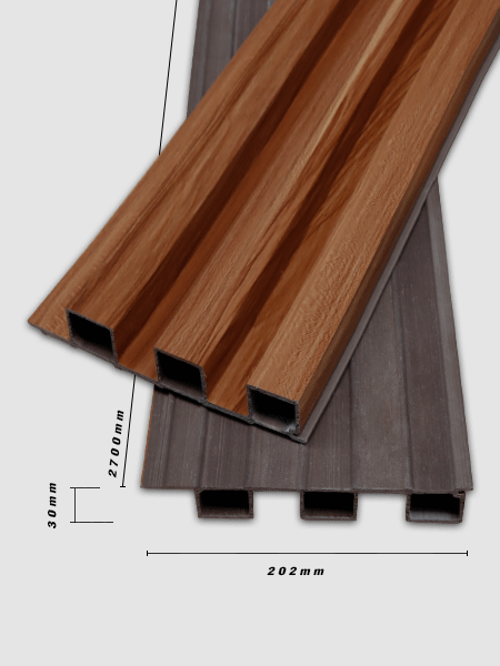 Tấm ốp trần và ốp tường 3K WPC 202x30 - Walnut Tấm ốp trần và ốp tường 3K WPC 202x30 - Walnut