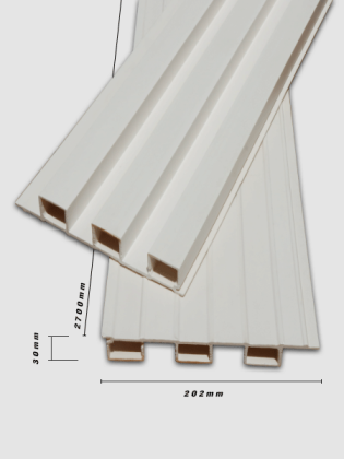 Tấm ốp trần và ốp tường 3K WPC 202x30 - White Tấm ốp trần và ốp tường 3K WPC 202x30 - White