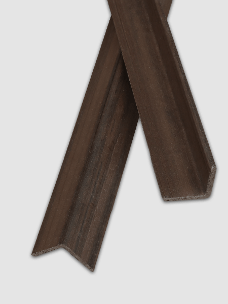 Nẹp V ốp trần và ốp tường 3K WPC V25x25-Cafe