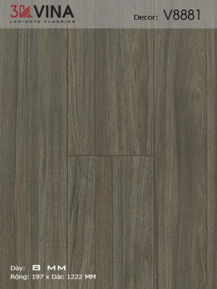 Sàn gỗ Công nghiệp 3K VINA V8881 Sàn gỗ Công nghiệp 3K VINA V8881