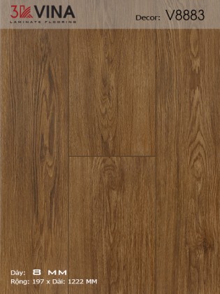 Sàn gỗ Công nghiệp 3K VINA V8883 Sàn gỗ Công nghiệp 3K VINA V8883
