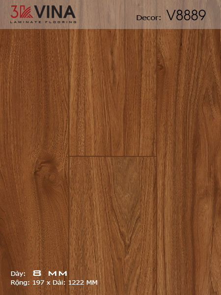 Sàn gỗ Công nghiệp 3K VINA V8889 Sàn gỗ Công nghiệp 3K VINA V8889