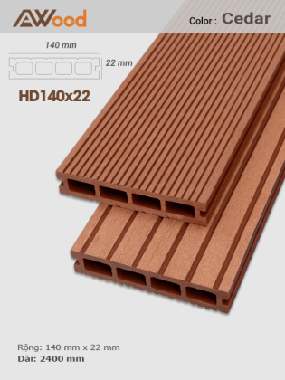 Sàn gỗ AWood HD140x22 Cedar Sàn gỗ AWood HD140x22 Cedar