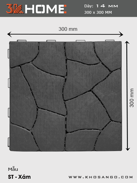 Vỉ Nhựa Lót Sàn ST-Xám Vỉ Nhựa Lót Sàn ST-Xám
