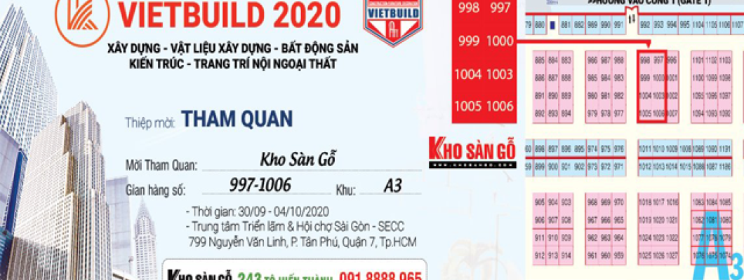 Thư mời thăm quan Triển lãm Quốc tế Vietbuild Thư mời thăm quan Triển lãm Quốc tế Vietbuild