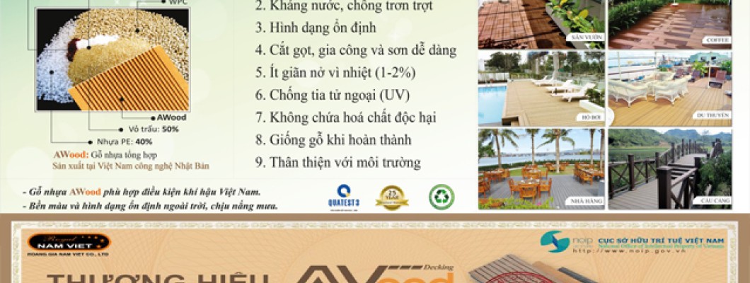 Xu hướng chọn vật liệu xanh gỗ nhựa AWood Xu hướng chọn vật liệu xanh gỗ nhựa AWood