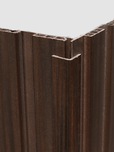 Nẹp V ốp trần và ốp tường 3K WPC V25x25-Cafe