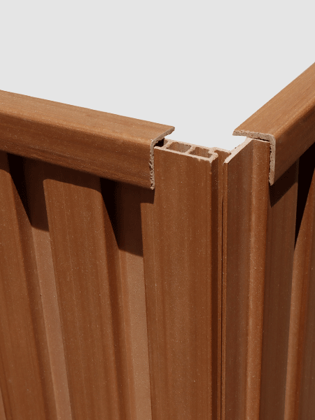 Nẹp V ốp trần và ốp tường 3K WPC V25x25-Wood Nẹp V ốp trần và ốp tường 3K WPC V25x25-Wood