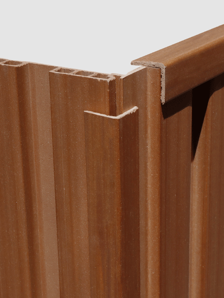 Nẹp V ốp trần và ốp tường 3K WPC V25x25-Wood Nẹp V ốp trần và ốp tường 3K WPC V25x25-Wood