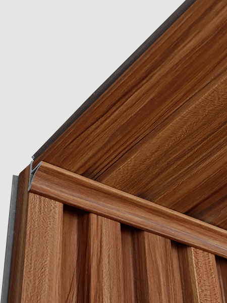 Chỉ nẹp nhựa ốp trần và ốp tường 3K WPC LV33x30 - Walnut