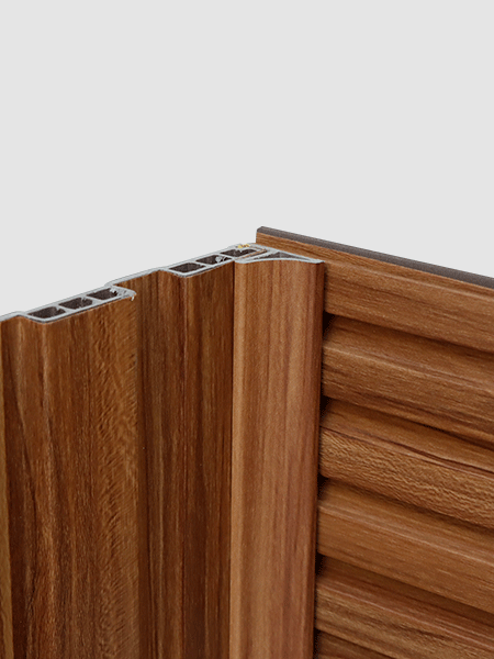 Chỉ nẹp nhựa ốp trần và ốp tường 3K WPC LV33x30 - Walnut