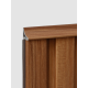 Chỉ nẹp nhựa ốp trần và ốp tường 3K WPC LV33x30 - Walnut