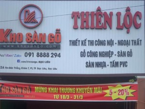 Kho sàn gỗ Bạc Liêu