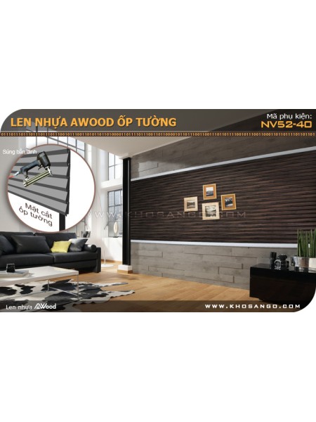 Gỗ ốp tường Awood NV52-40 Gỗ ốp tường Awood NV52-40