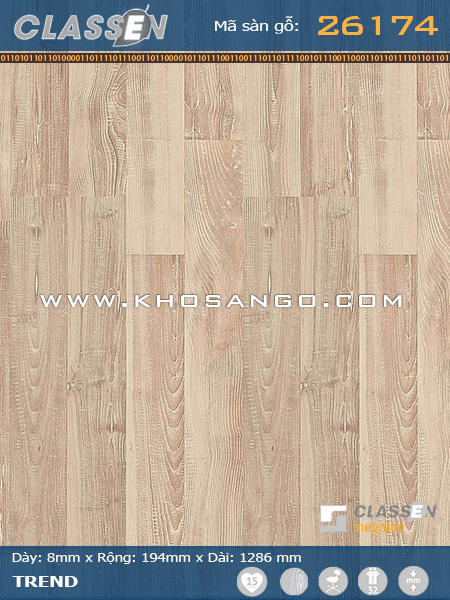 Sàn gỗ Classen 26174 Sàn gỗ Classen 26174