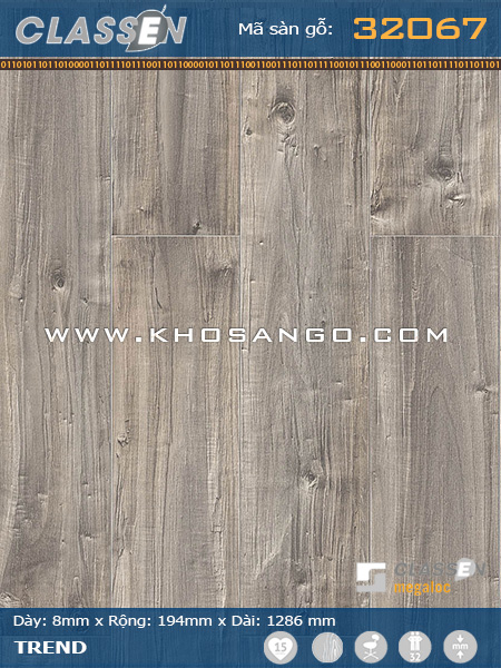 Sàn gỗ Classen 32067 Sàn gỗ Classen 32067