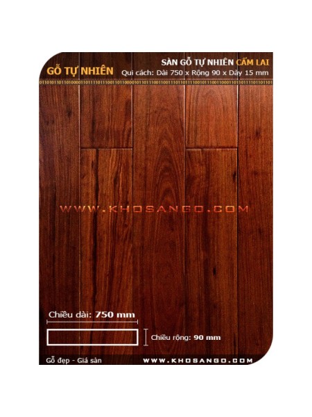 Sàn gỗ cẩm lai 750mm Sàn gỗ cẩm lai 750mm