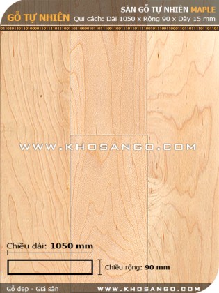 Sàn gỗ Thích cứng ( Maple) 1050mm