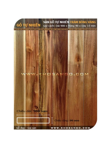 Sàn gỗ tràm bông vàng 900mm Sàn gỗ tràm bông vàng 900mm