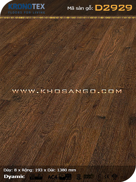 Sàn gỗ Kronotex D2929 Sàn gỗ Kronotex D2929