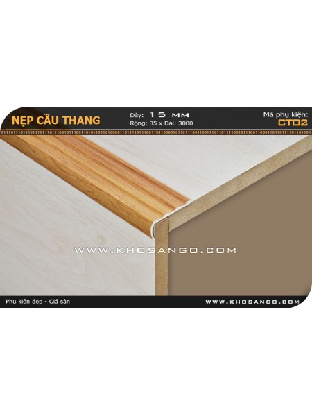 Nẹp nhôm cầu thang CT02 Nẹp nhôm cầu thang CT02