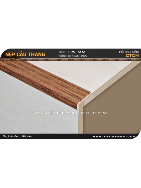 Nẹp nhôm cầu thang CT04 Nẹp nhôm cầu thang CT04