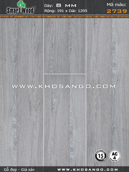 Sàn gỗ Smartwood 2739 Sàn gỗ Smartwood 2739