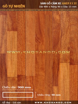 Sàn gỗ căm xe 3K 15x90x900 Sàn gỗ căm xe 3K 15x90x900