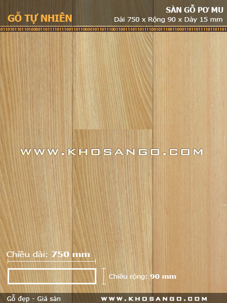 Sàn gỗ Pơmu 750mm Sàn gỗ Pơmu 750mm