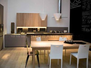 Gỗ ốp tường phòng bếp