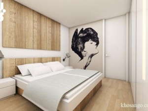 Gỗ ốp tường phòng ngủ