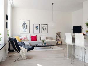 Mẫu sàn gỗ lót sàn phòng khách đẹp